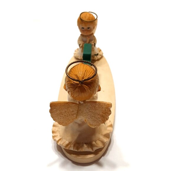 Vintage Morehead Holly Babes Angels With Candles Faith Christmas 4 Inches Tall - Picture 4 of 8